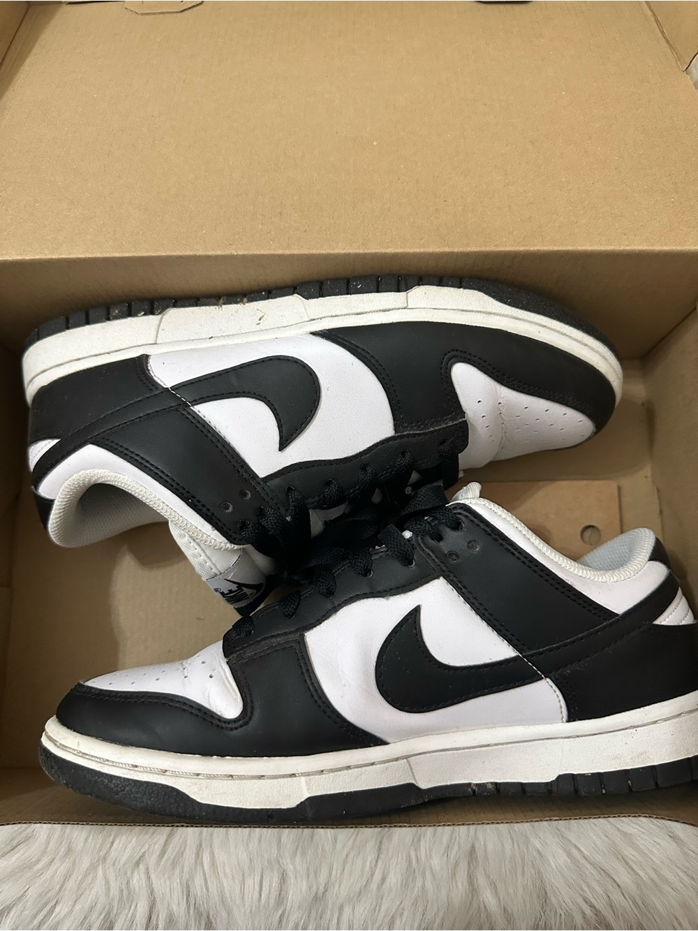 Nike Black and White Low-Top Sneakers